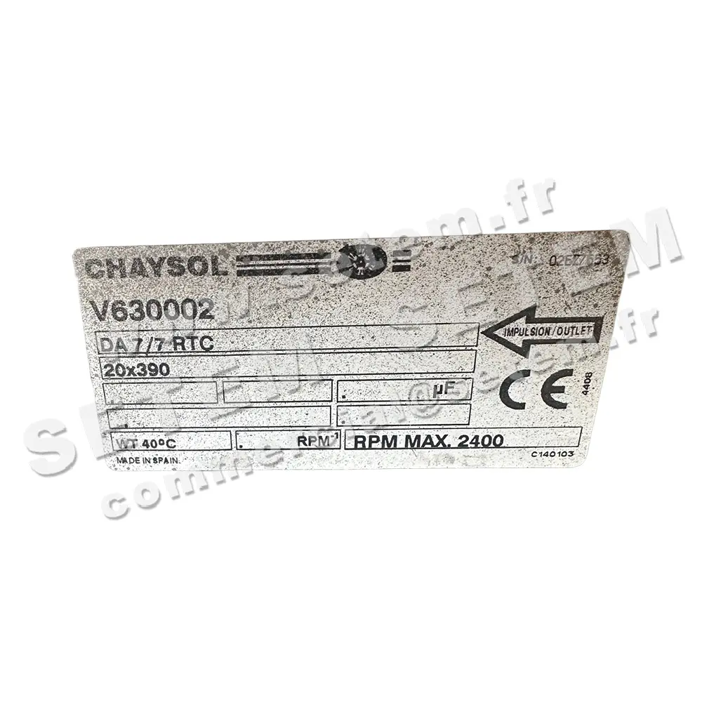 0749000050-VENTILATEUR CHAYSOL DA7/7RTC
