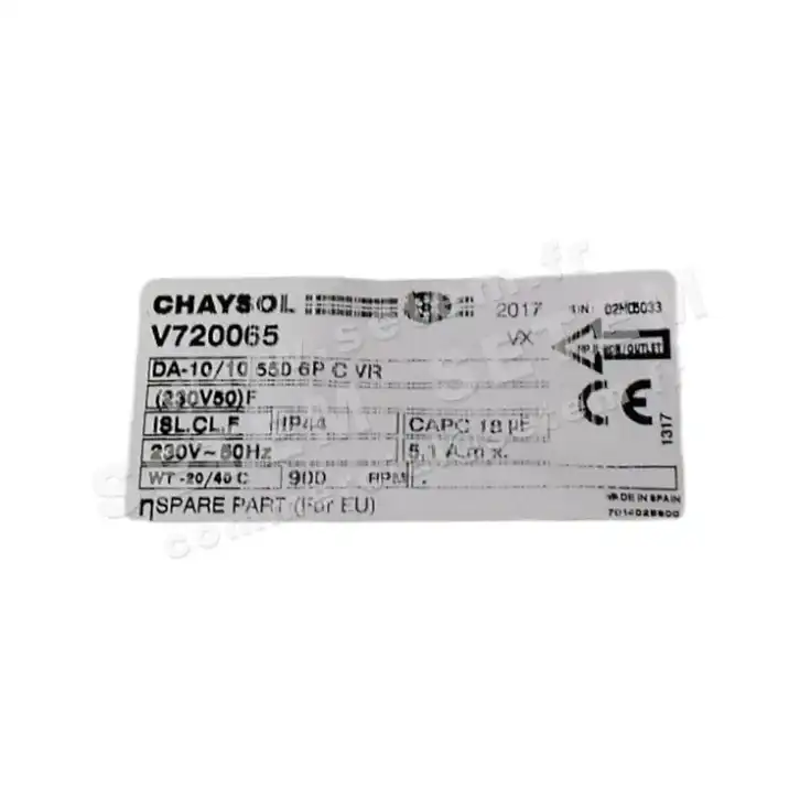 0749002064-VENTILATEUR CHAYSOL DA10/10CM/AL 550W 6P M230V 1V *V720065* 5
