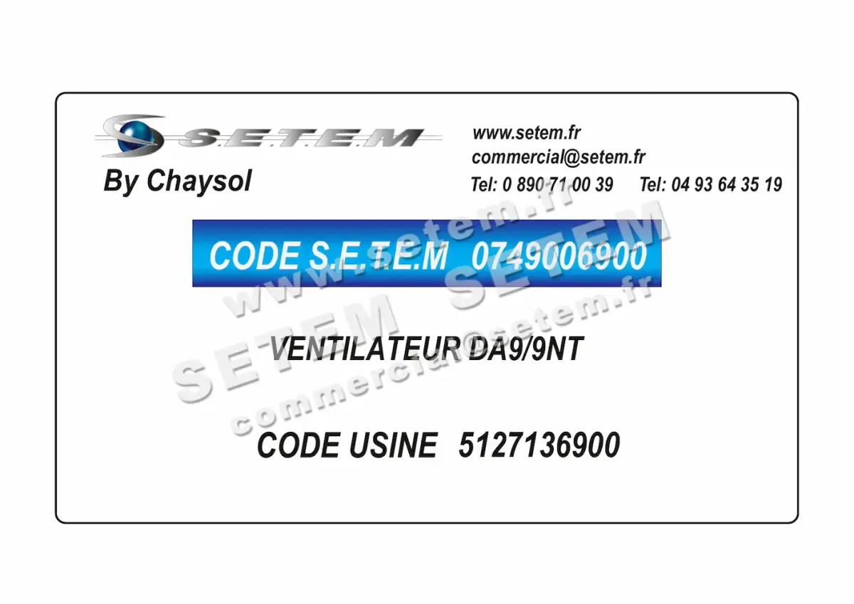 0749006900-VENTILATEUR CHAYSOL DA9/9NT *5127136900* 4