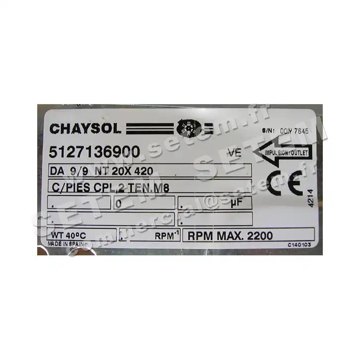 0749006900-VENTILATEUR CHAYSOL DA9/9NT *5127136900* 4