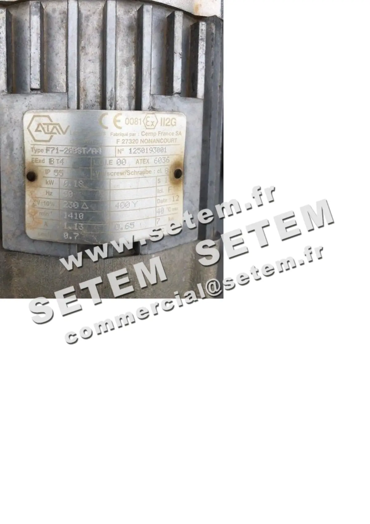 0760000140-MOTEUR ATAV 0.18KW 4P T230/400V HA71 B3 F71-26B8T/A4