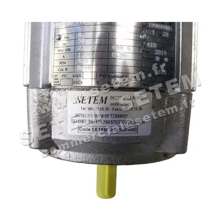 0760001000-MOTEUR ATAV 0.18KW 6P T230/400V F71.2GBST/C6 II2G EXDBIIBT4GB