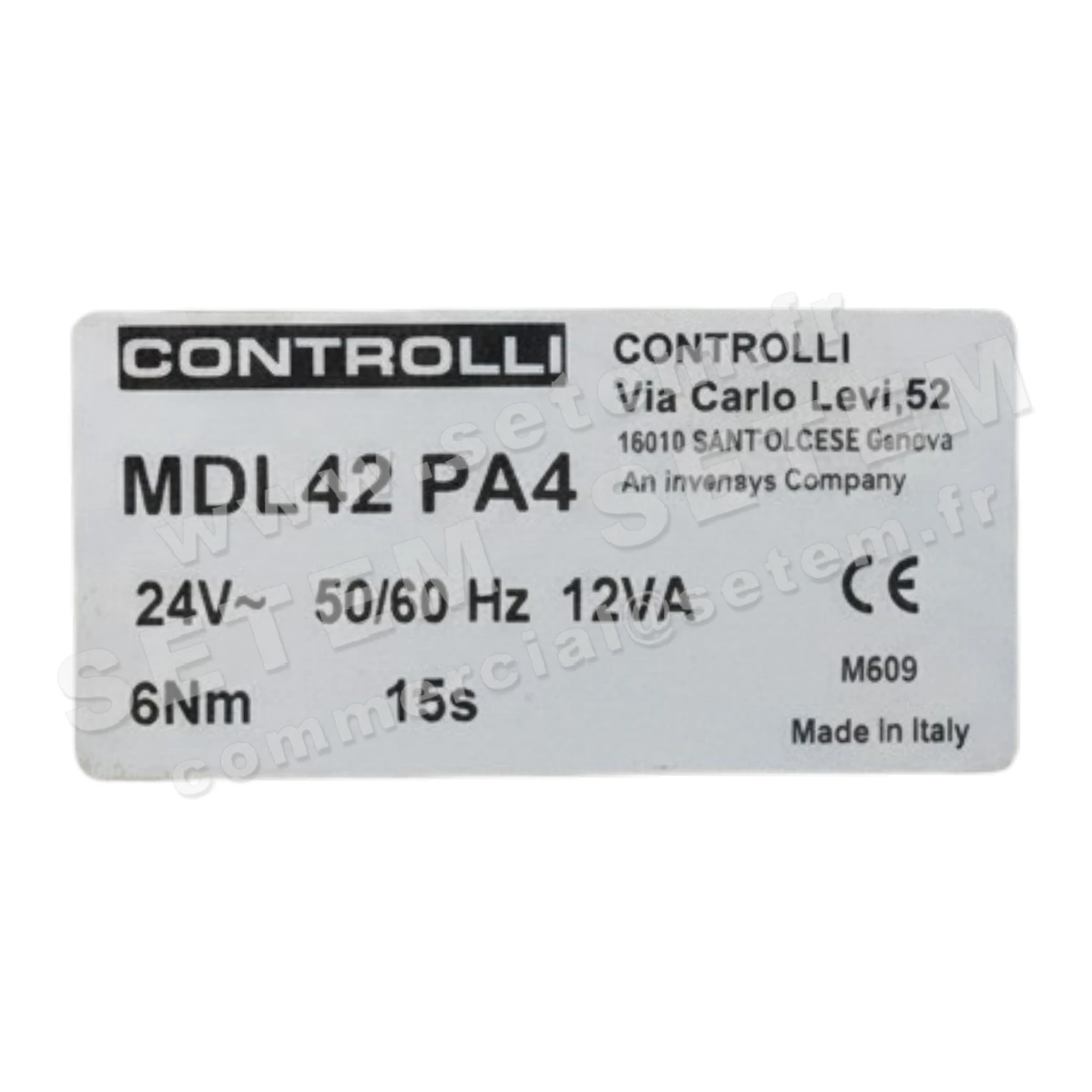 0790001600-ELECTROVANNE CONTROLLI MDL42PA4