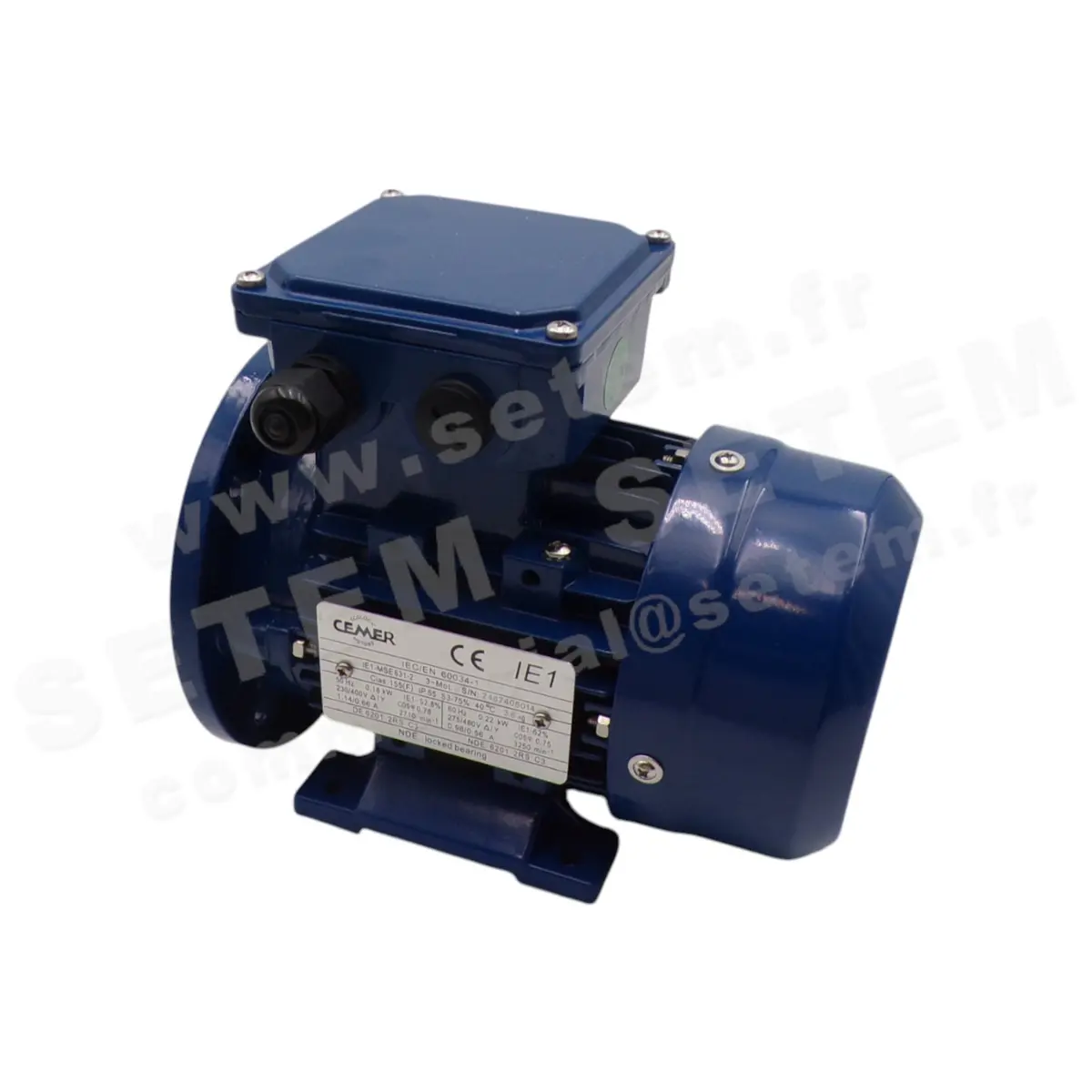 0795000023-MOTEUR CEMER 0.18KW 2P T230/400V HA63 B35 IE1-MSE631-2
