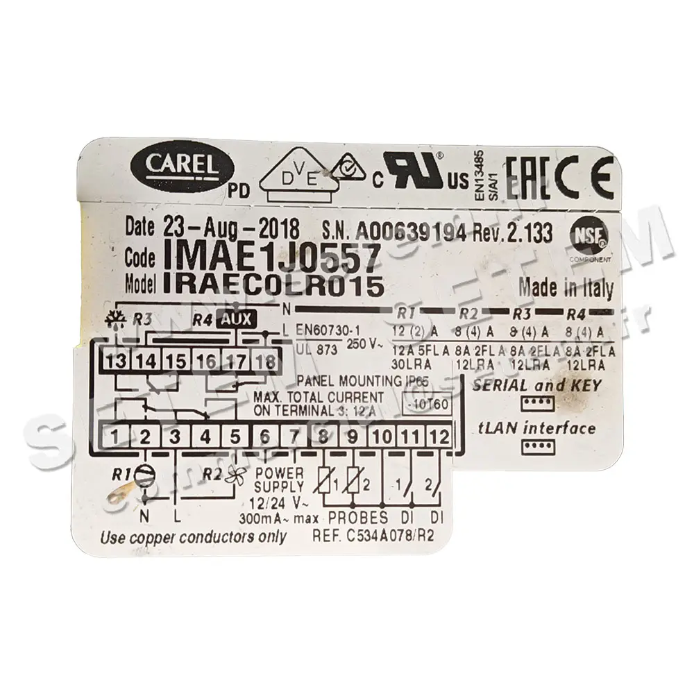 0796002331-REGULATEUR CAREL IRAECOLR015 *IMAE1J0557*