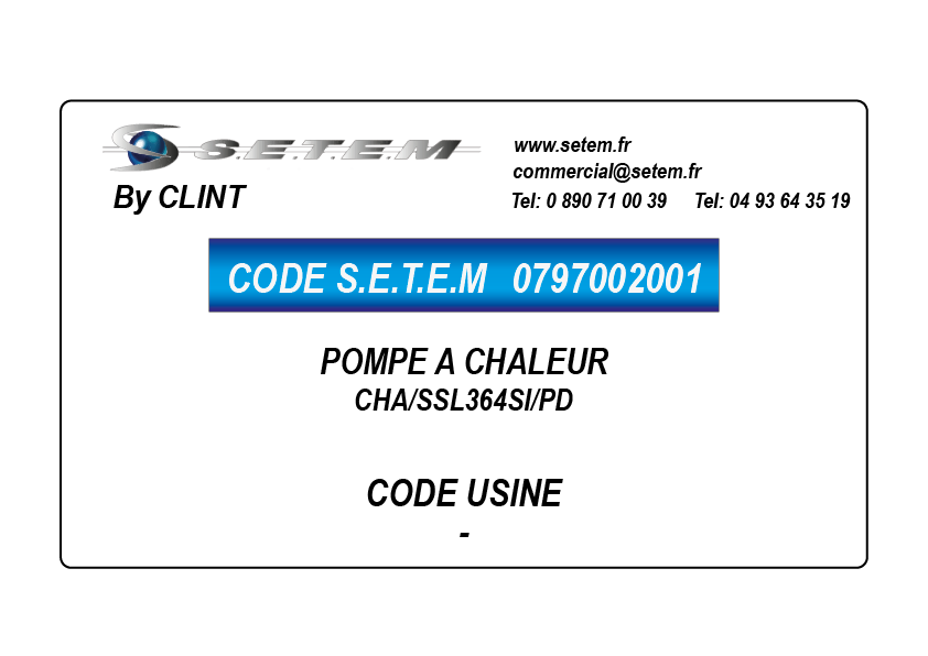 POMPE A CHALEUR CHA/SSL364SI/PD