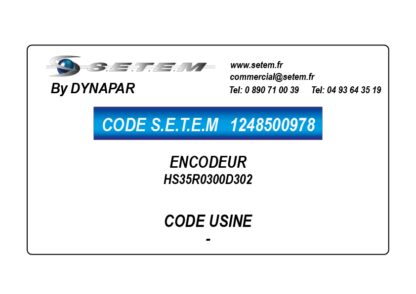ENCODEUR HS35R0300D302