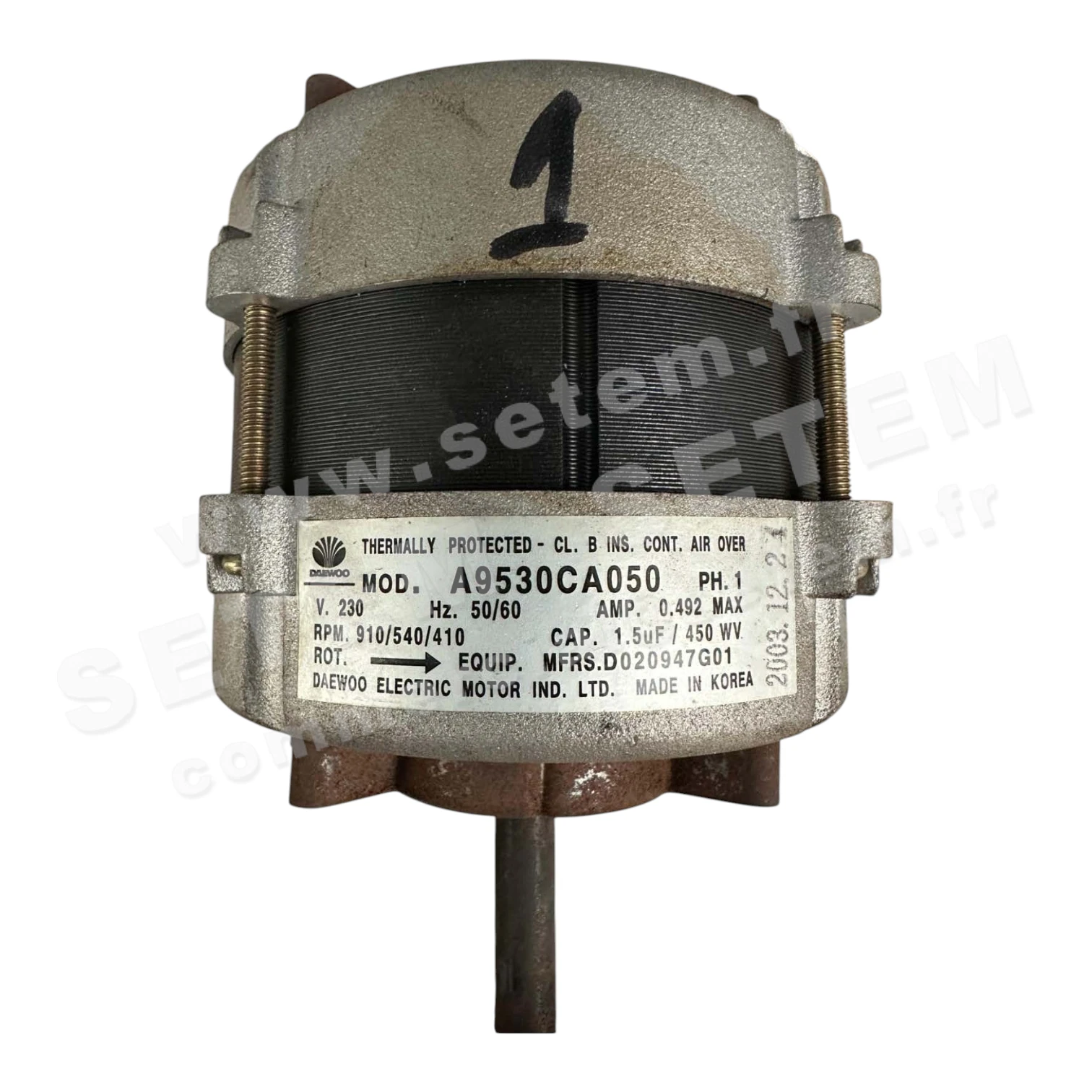 1315000010-MOTEUR DAEWOO A9530CA050 "D020947G01"