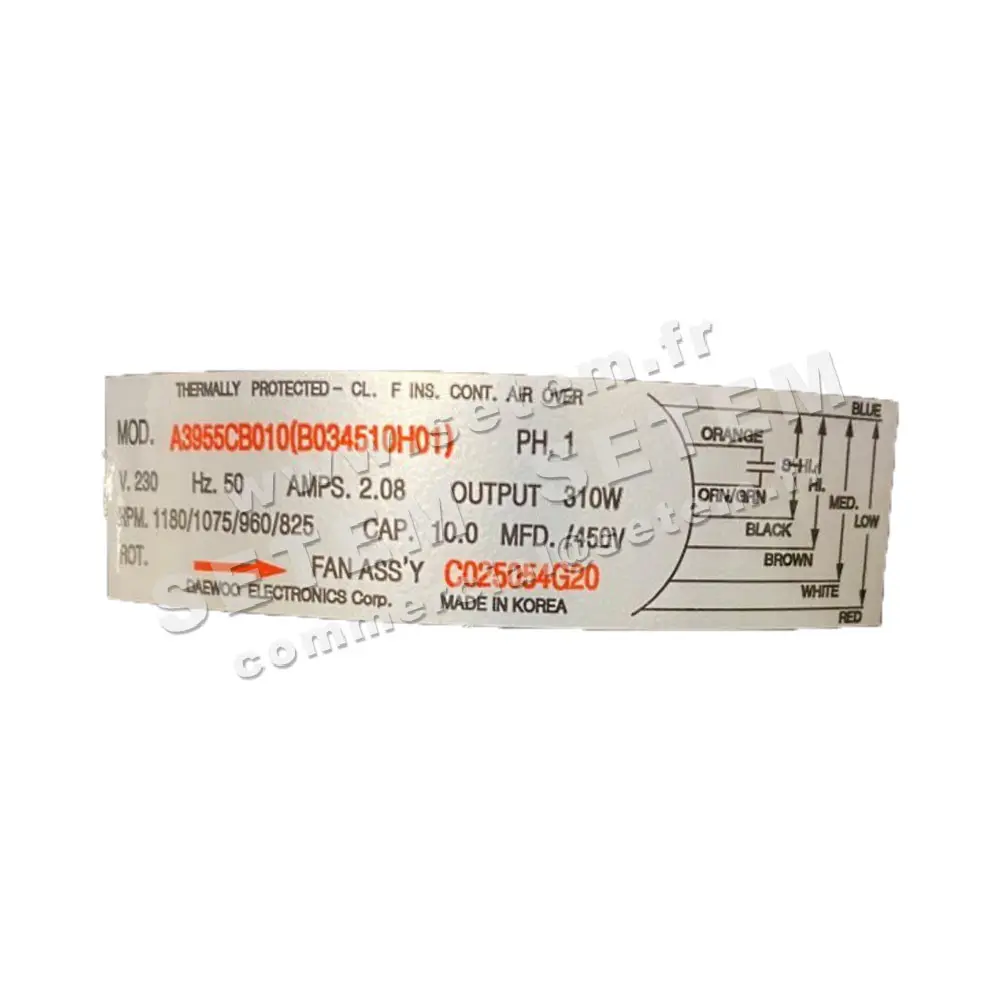 1315002125-MOTEUR DAEWOO A3955CB010 "B034510H01" 2