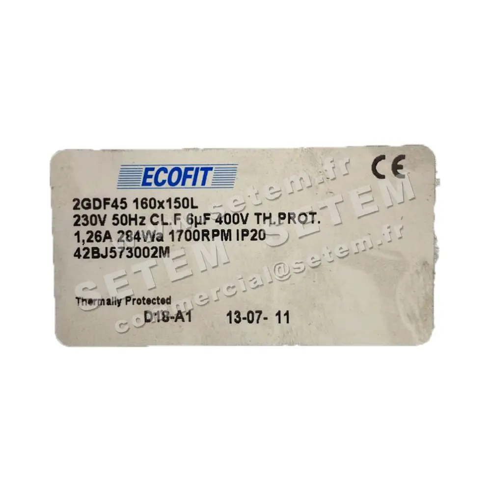 1515000005-VENTILATEUR ECOFIT 2GDF45.160X150L "42BJ573002M" *D18.A1* 3