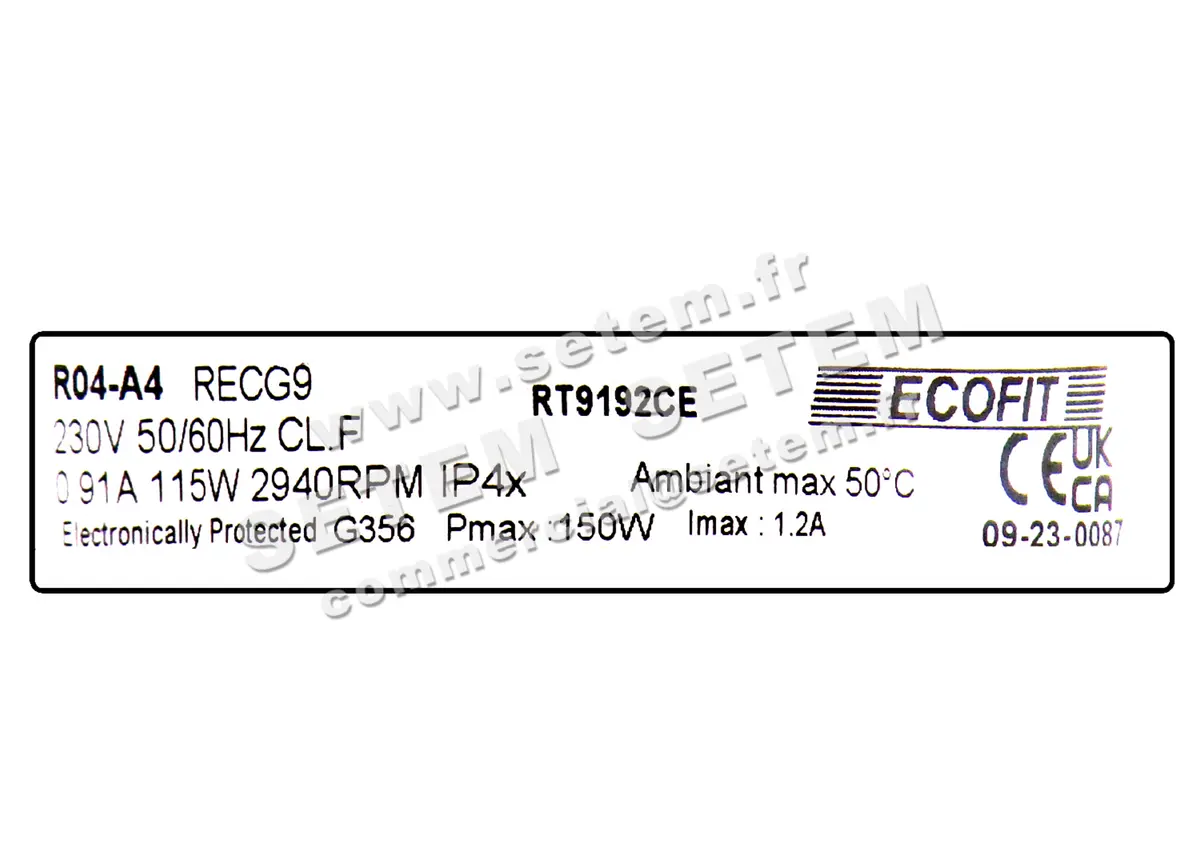 1515000021-MOTEUR ECOFIT RECG9 *R04.A4* 2