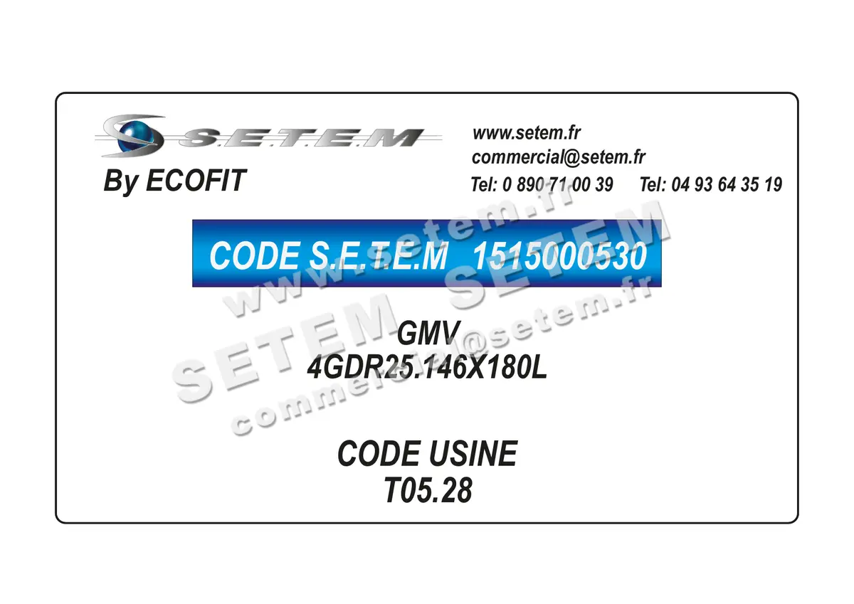 1515000530-GMV ECOFIT 4GDR25.146X180L *T05.28*