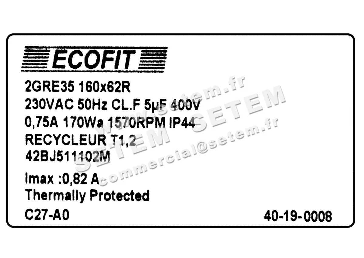 1515001075-VENTILATEUR ECOFIT 2GRE45.80U.160X62R "42BJ511102M" *V12.23* 3