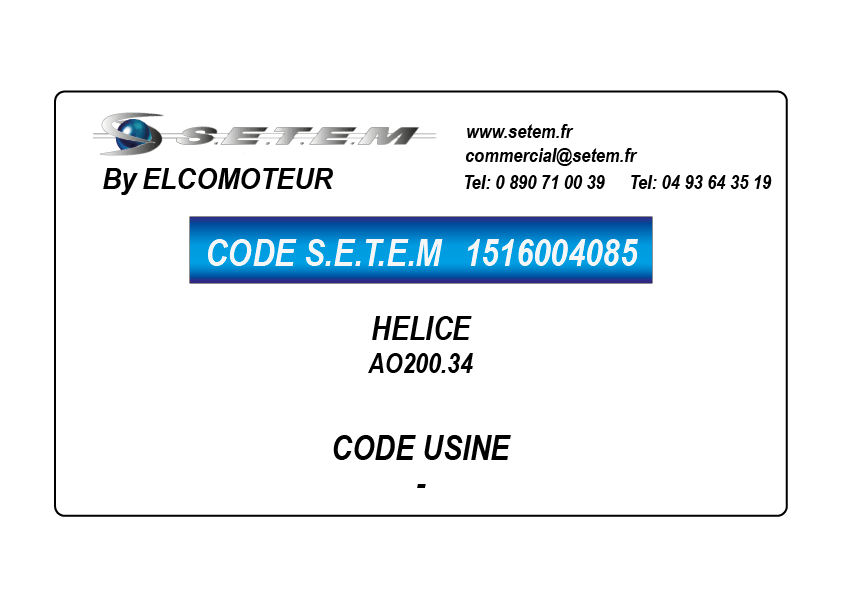 HELICE AO200.34
