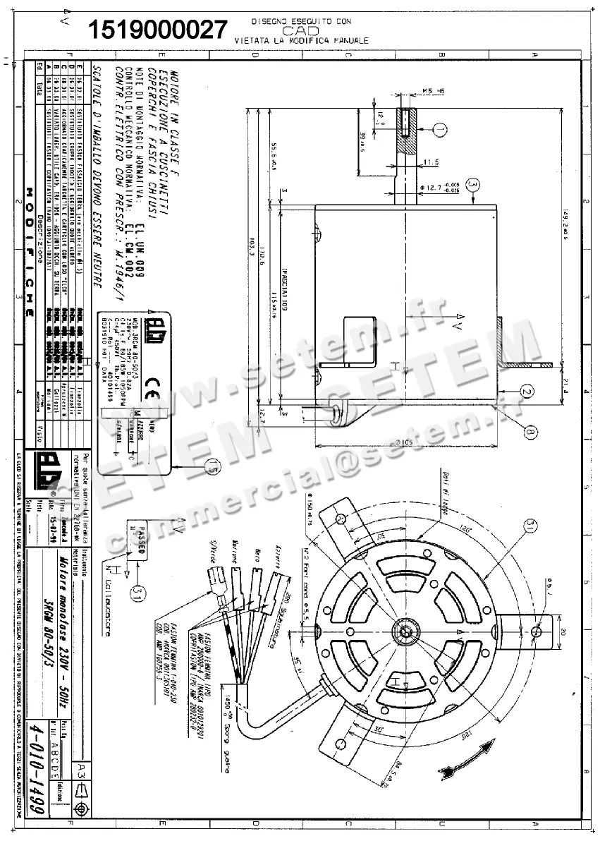 1519000027-MOTEUR ELCOMOTEUR 3RGM80.50/3 "B031910H01" *40101499*