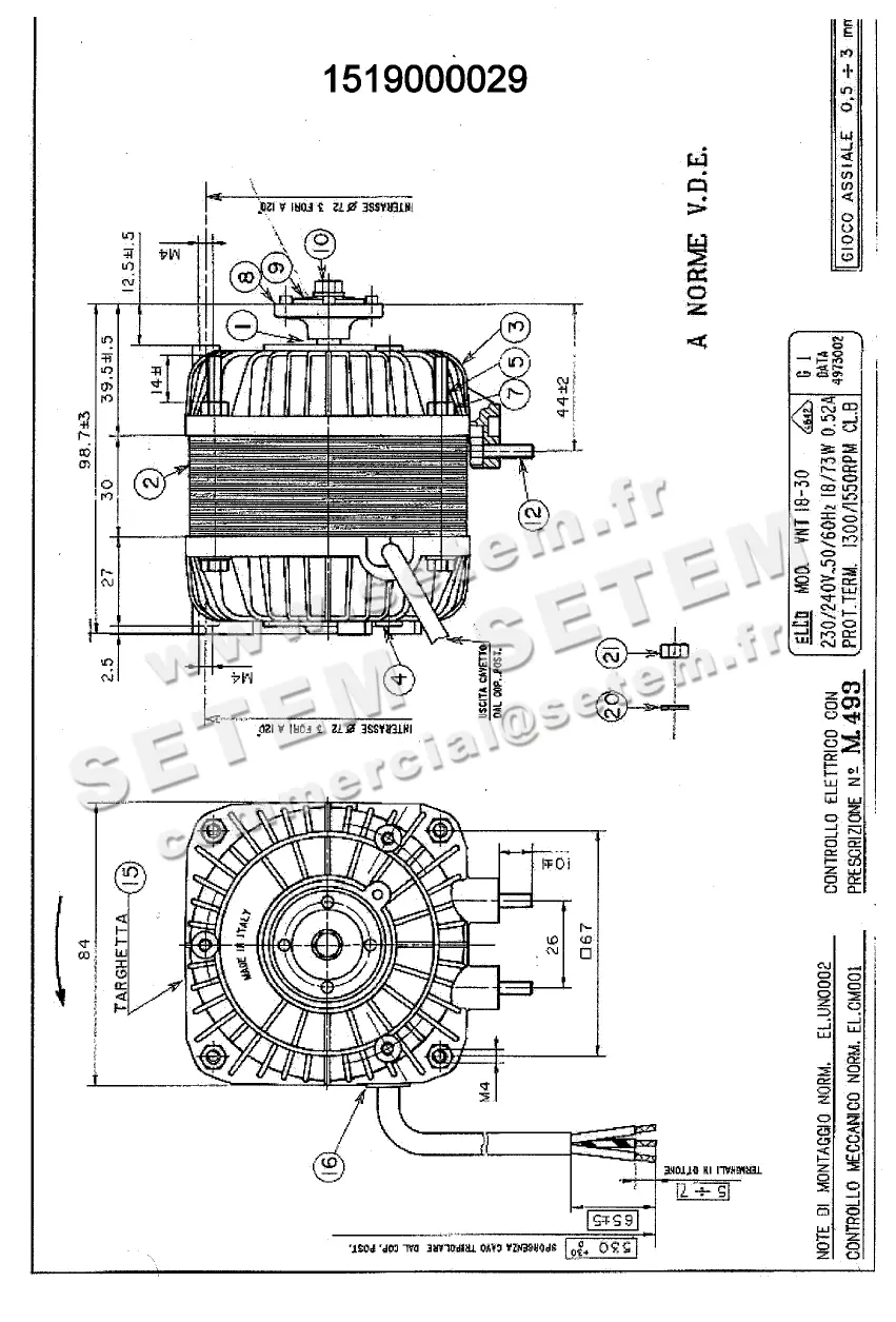 1519000029-MOTEUR ELCOMOTEUR VNT18.30/G1 *4973002*