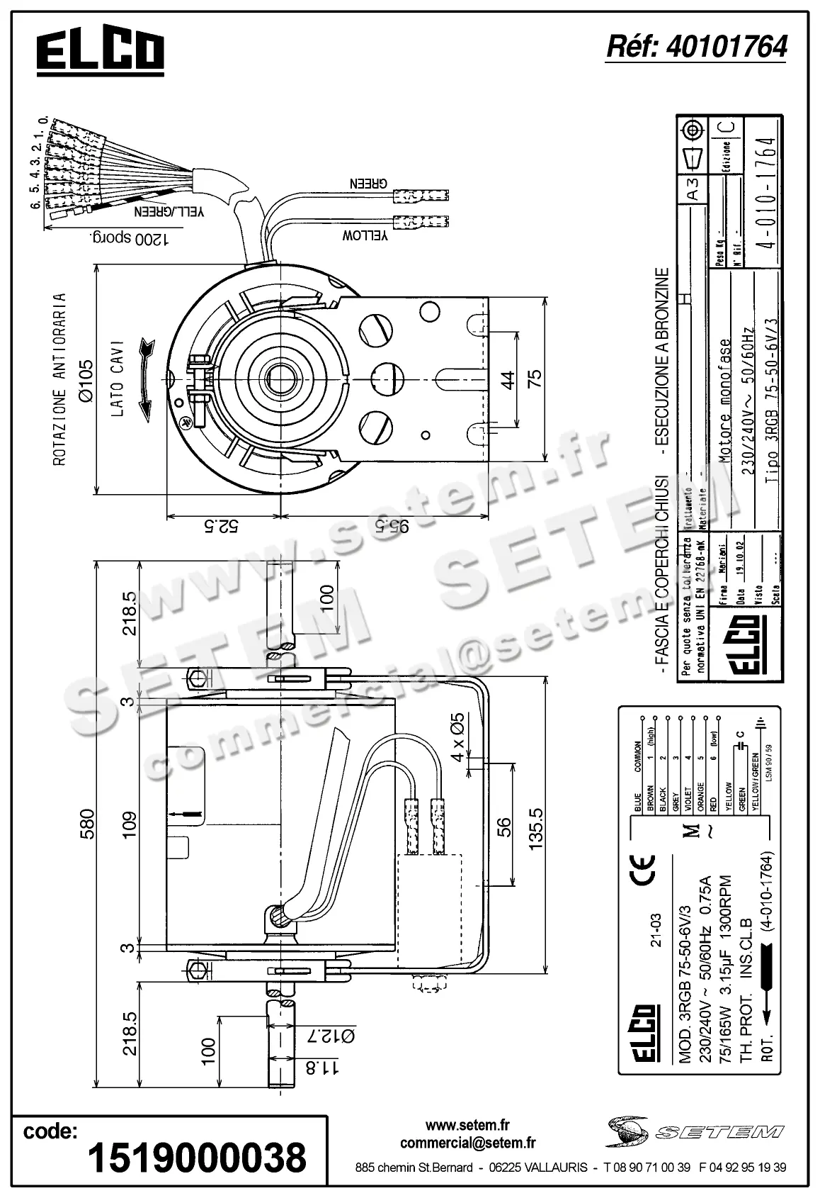 1519000038-MOTEUR ELCOMOTEUR 3RGB75.50.6V/3 *40101764* 5
