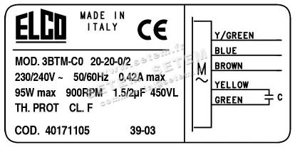 1519000041-GMV ELCOMOTEUR 3BTM.CO.20.20.0/2 *40171105* 5