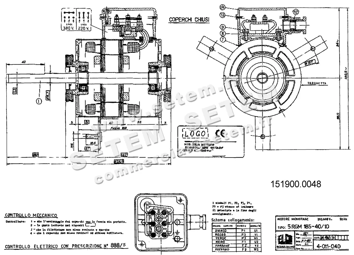 1519000048-MOTEUR ELCOMOTEUR 5RGM185.40/10 *4011040*