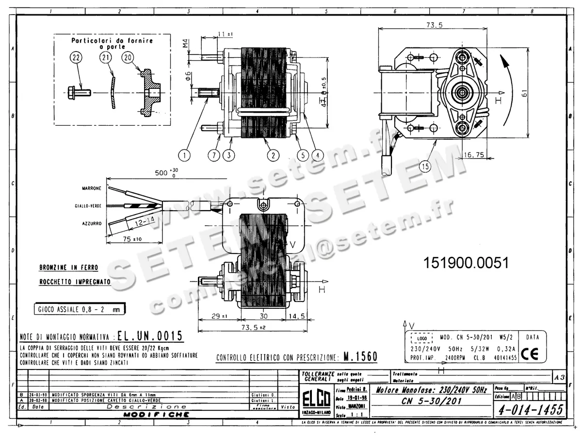 1519000051-MOTEUR ELCOMOTEUR CN5.30/201 *40141455*