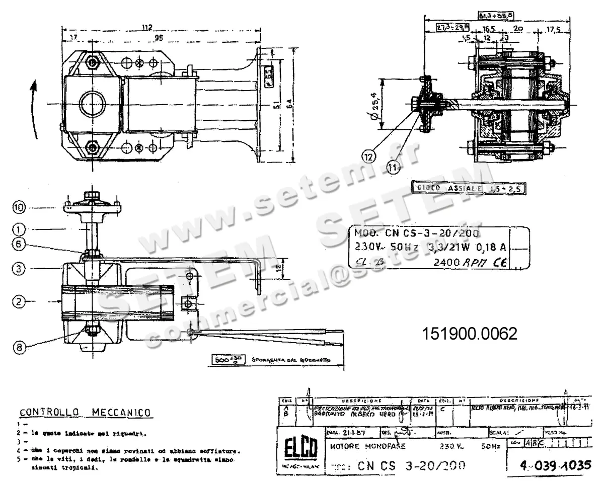 1519000062-MOTEUR ELCOMOTEUR CNCS3.20/200 *40391035*