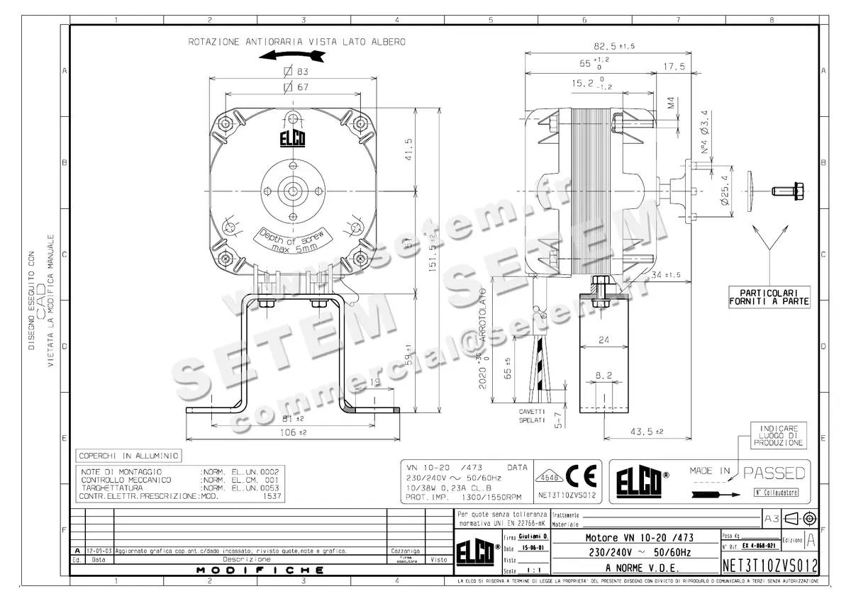 1519000118-MOTEUR ELCOMOTEUR VN10.20/473 *NET3T10ZVS012*