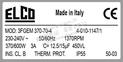 1519000122-MOTEUR ELCOMOTEUR 3FGEM370.70.4 *40101147/50* 3