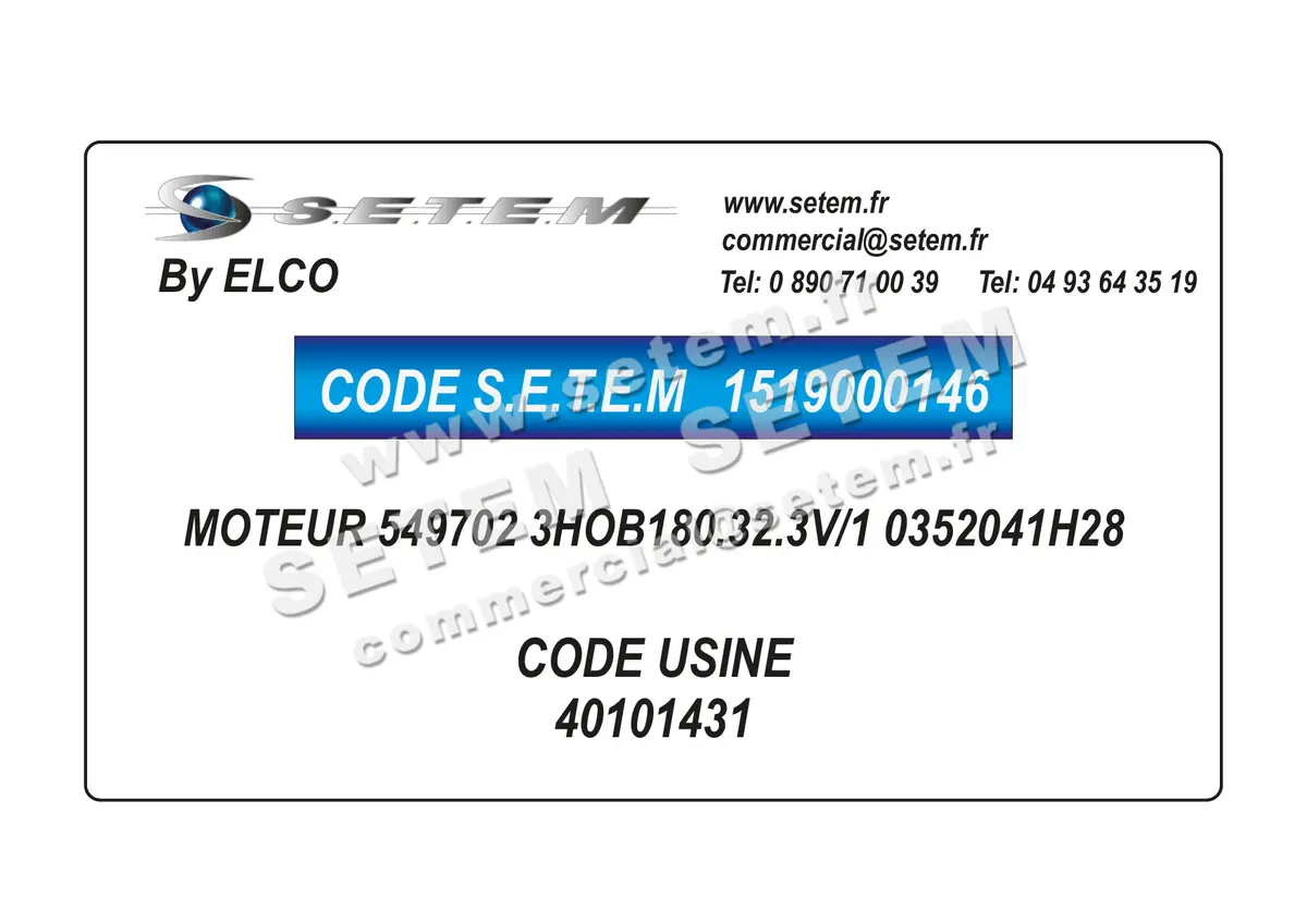 1519000146-MOTEUR ELCOMOTEUR 549702 3HOB180.32.3V/1 "0352041H28" *40101431* 2