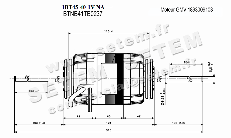 1519000167-GMV ELCOMOTEUR 3BTB.CO.40.40.6V.0/2 "H39805" *40171045* 7