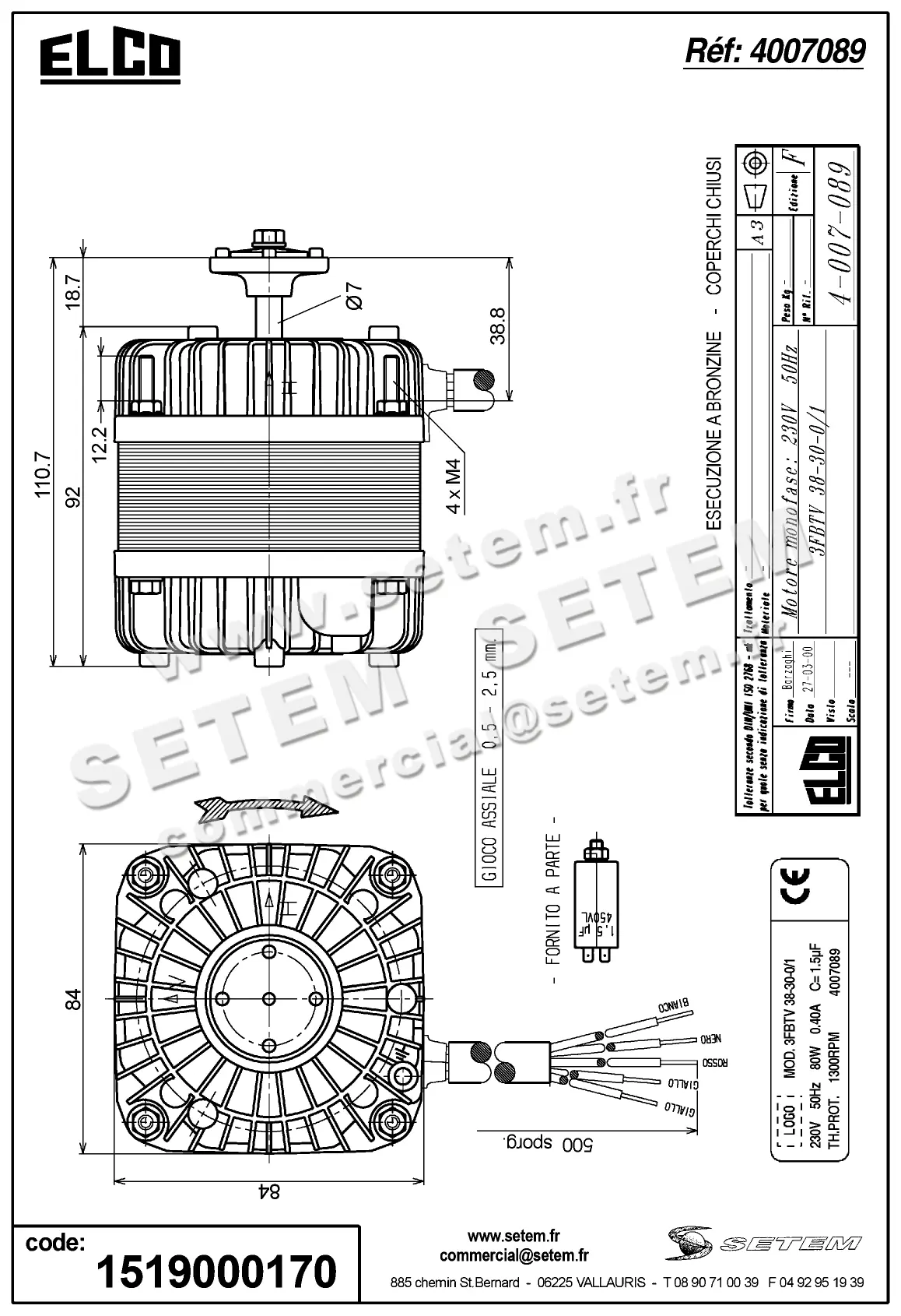 1519000170-MOTEUR ELCOMOTEUR 3FBTV38.30.0/1 *4007089* 6