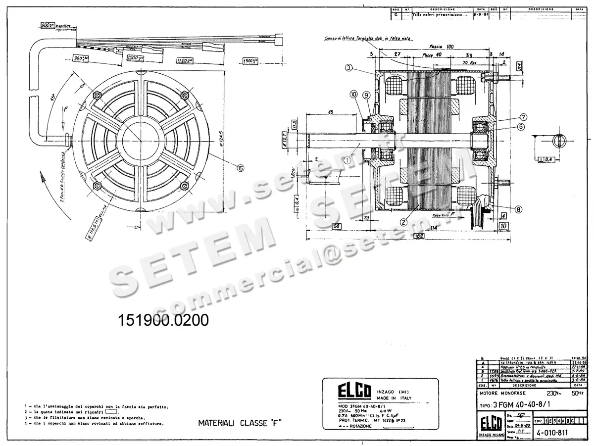 1519000200-MOTEUR ELCOMOTEUR 3FGM40.40.8/1 "MT1377" "MT1422" *4010811*