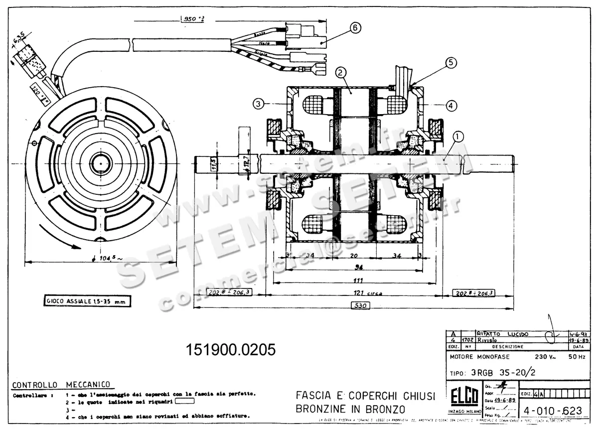 1519000205-MOTEUR ELCOMOTEUR 3RGB35.20/2 "MT1388" *4010623/1*