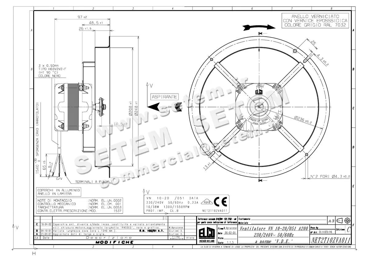 1519000209-VENTILATEUR ELCOMOTEUR VN10.20/051A200 *NET2T10ZVA011*