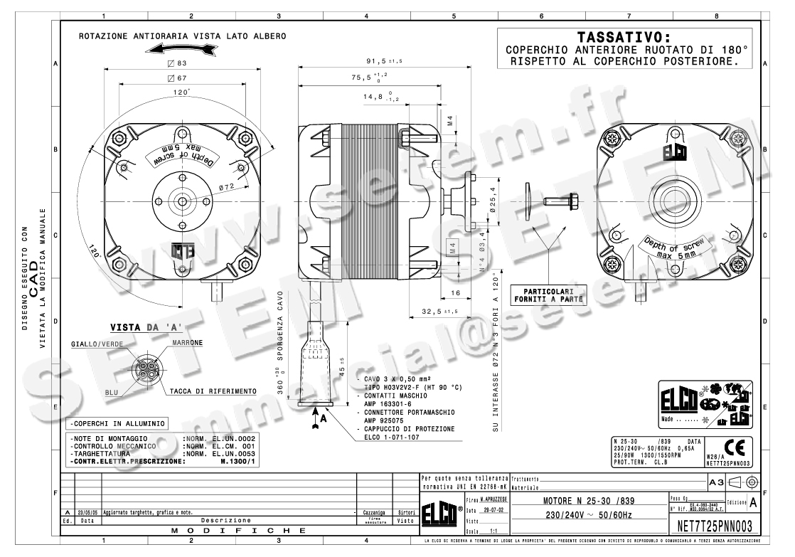 1519000228-MOTEUR ELCOMOTEUR N25.30/839 *NET7T25PNN003* 6