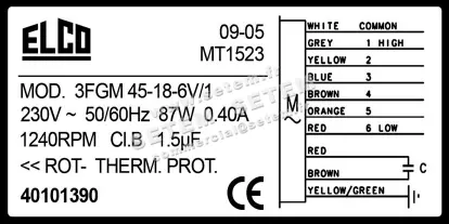 1519000230-MOTEUR ELCOMOTEUR 3FGM45.18.6V/1 "MT1523" *40101390* 4
