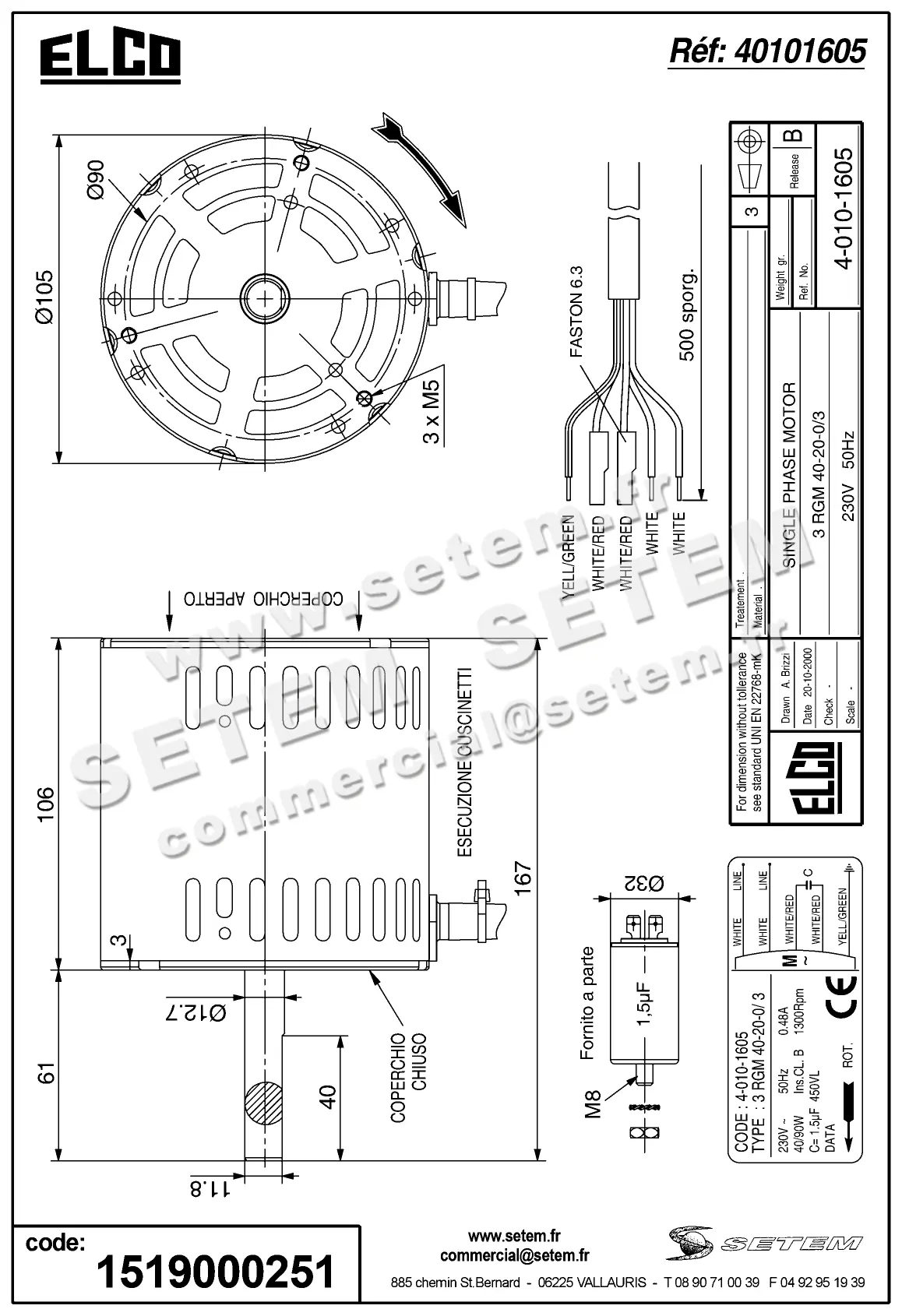 1519000251-MOTEUR ELCOMOTEUR 3RGM40.20.0/3 *40101605* 3