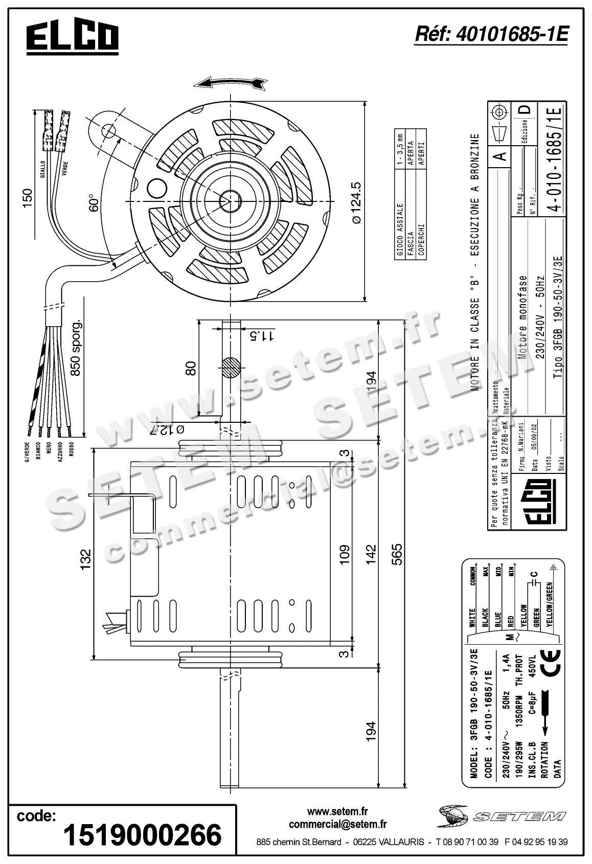 1519000266-MOTEUR ELCOMOTEUR 3FGB190.50.3V/3E *40101685/1E* 3