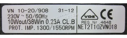 1519000313-MOTEUR ELCOMOTEUR VN10.20/908 *NET2T10ZVN018* 4