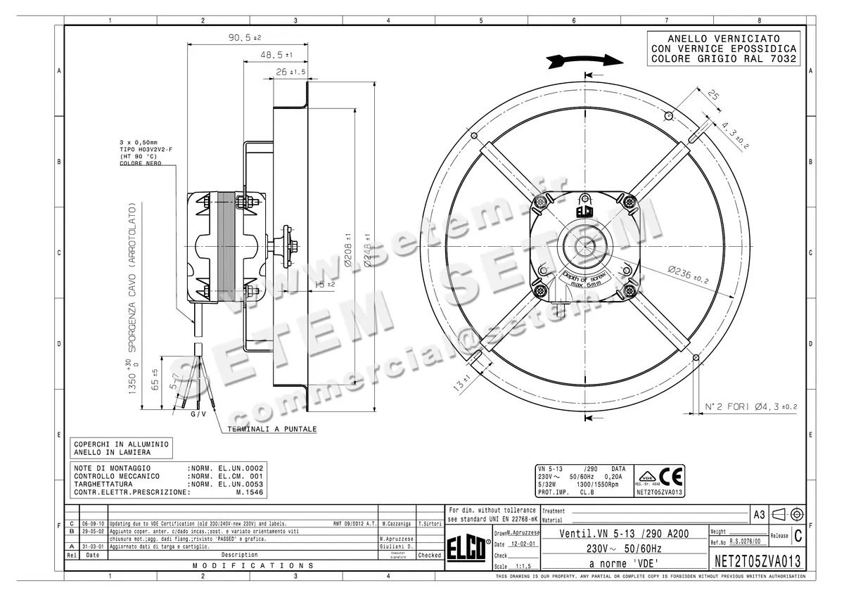 1519000317-VENTILATEUR ELCOMOTEUR VN5.13/290 A200 *NET2T05ZVA013*