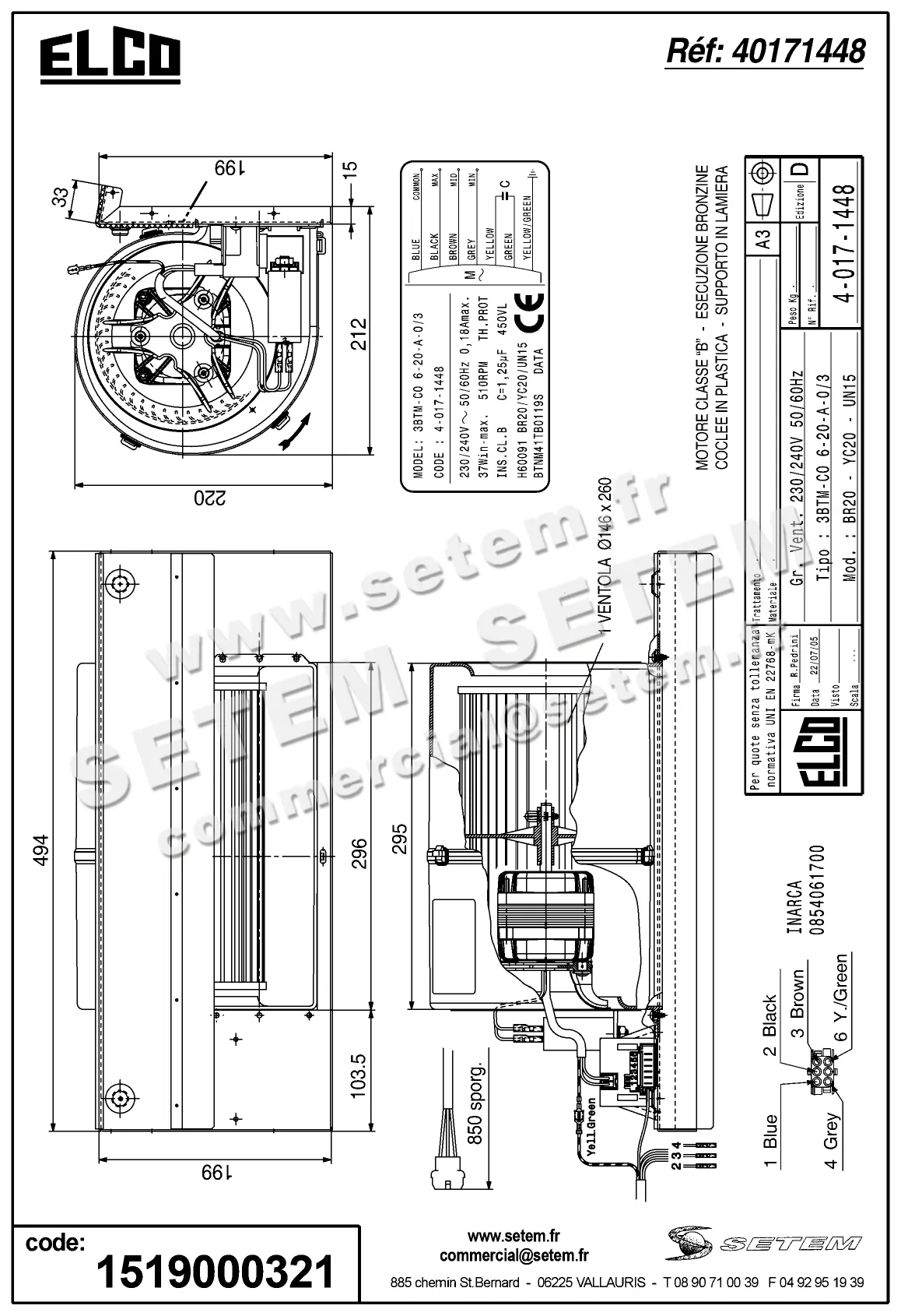 1519000321-GMV ELCOMOTEUR 3BTM.CO.6.20.A.0/3 *40171448* 3
