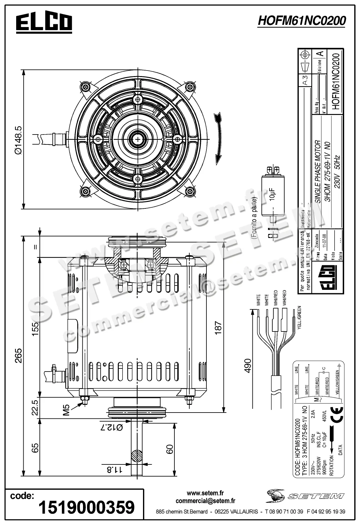 1519000359-MOTEUR ELCOMOTEUR 3HOM275.69.1VNO *HOFM61NC0200* 2