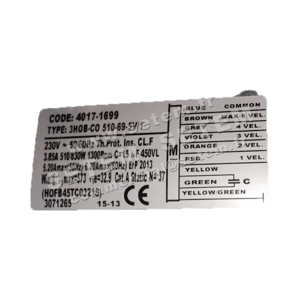 1519000461-GMV ELCOMOTEUR 3HOB.CO.510.69.5V/1 *40171699*
