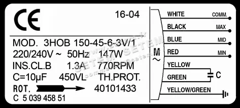 1519000515-MOTEUR ELCOMOTEUR 3HOB150.45.6.3V/1 "C503945851" *40101433* 4
