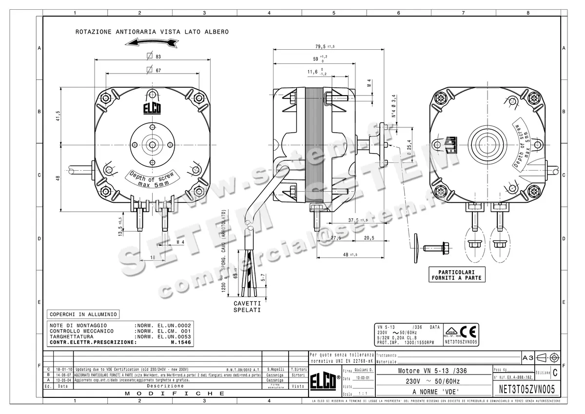 1519000520-MOTEUR ELCOMOTEUR VN5.13/336 *NET3T05ZVN005*