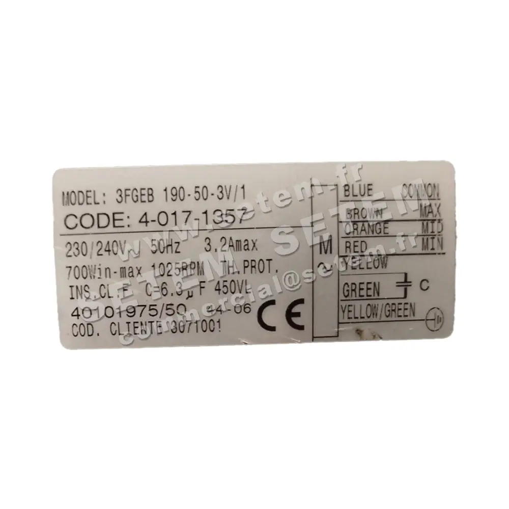 1519000531-GMV ELCOMOTEUR 3FGEB.CO.190.50.3V/1 *40171357* 2