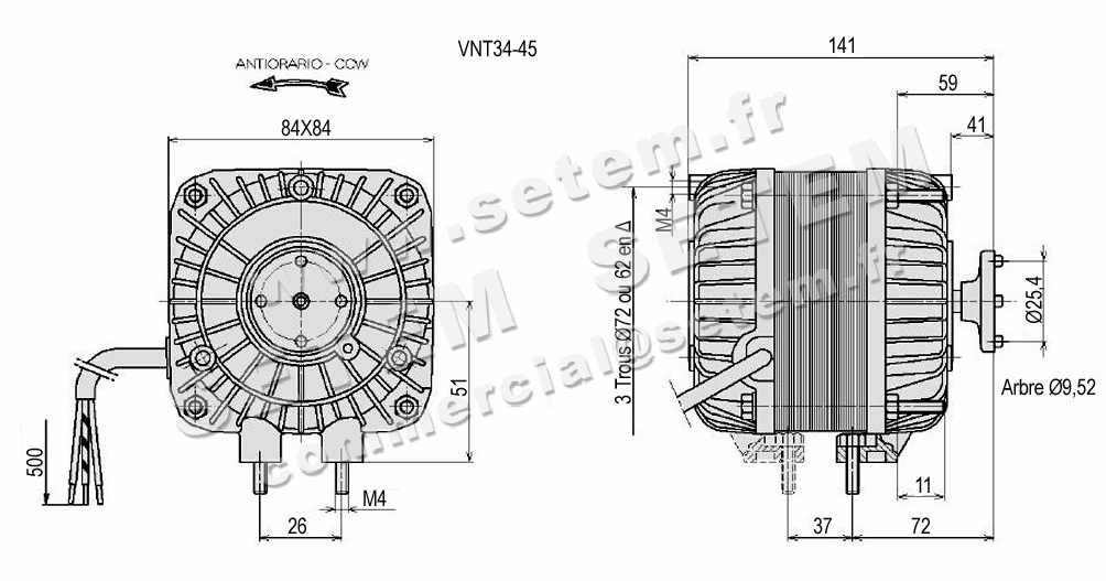 1519000534-MOTEUR ELCOMOTEUR VNT34.45/5 *E4968052* 6