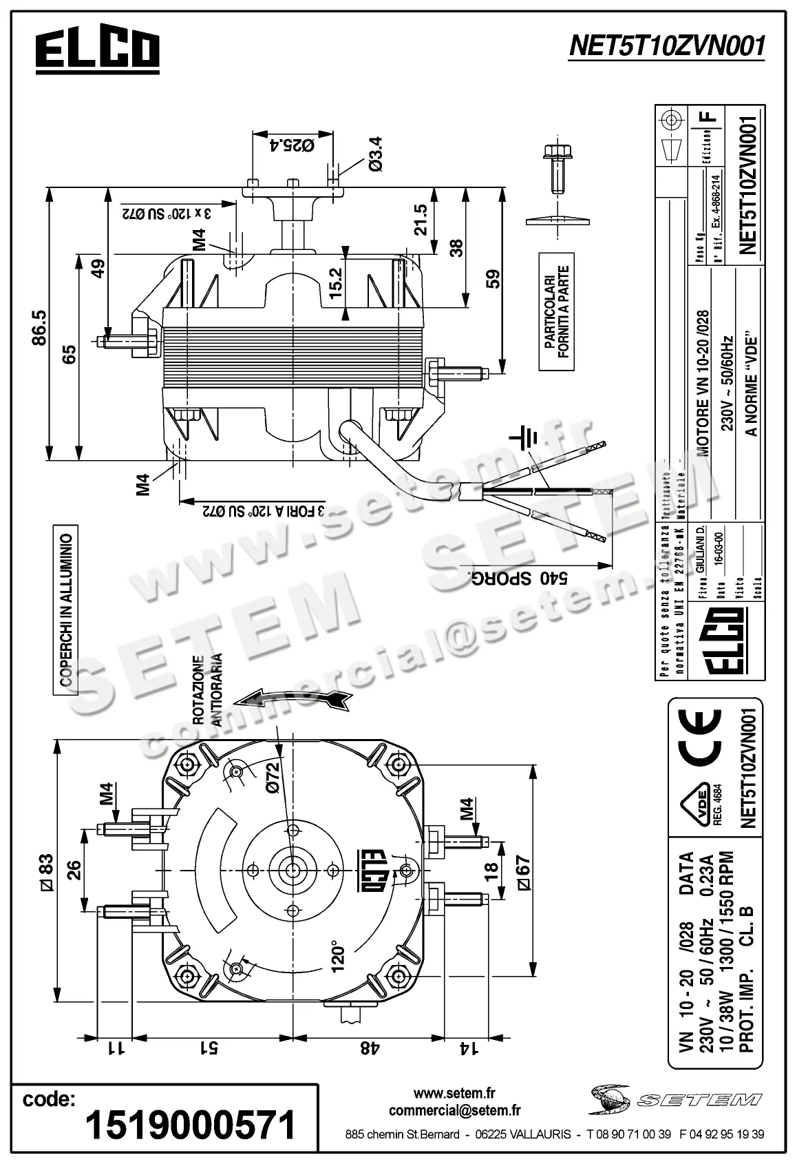 1519000571-MOTEUR ELCOMOTEUR VN10.20/028 *NET5T10ZVN001* 3