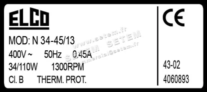 1519000620-MOTEUR ELCOMOTEUR N34.45/13 *4060893* 4