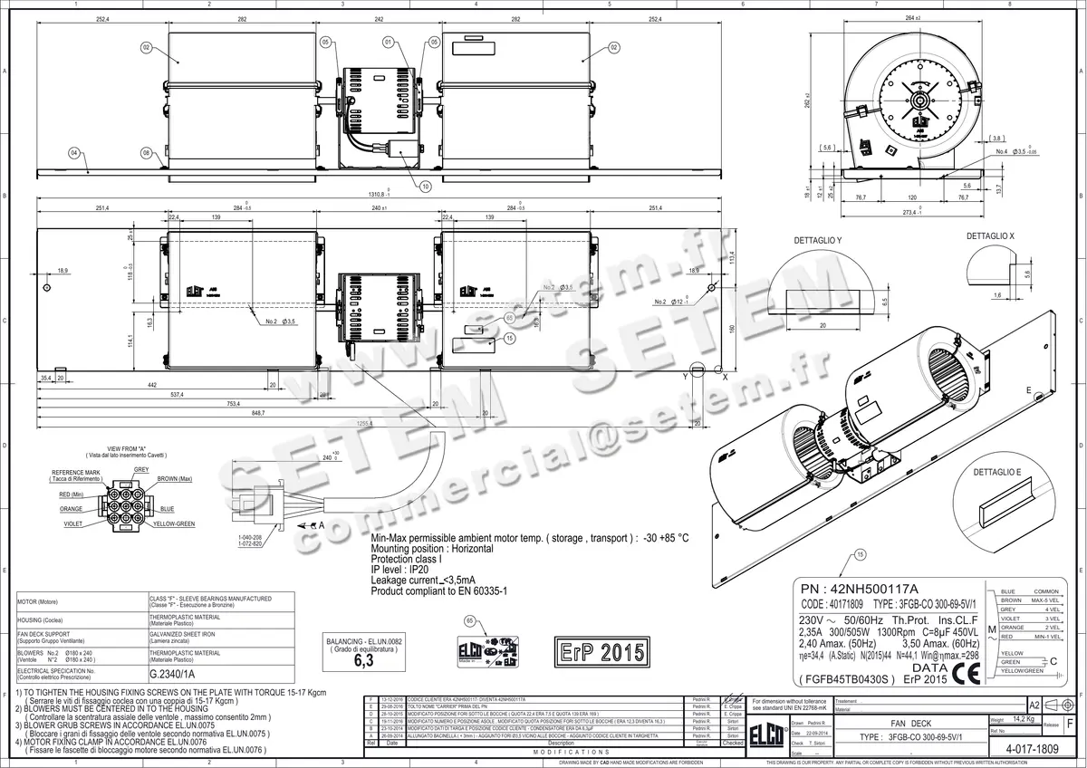 1519000657-GMV ELCOMOTEUR 3FGB.CO.300.69.5V/1 *40171809*