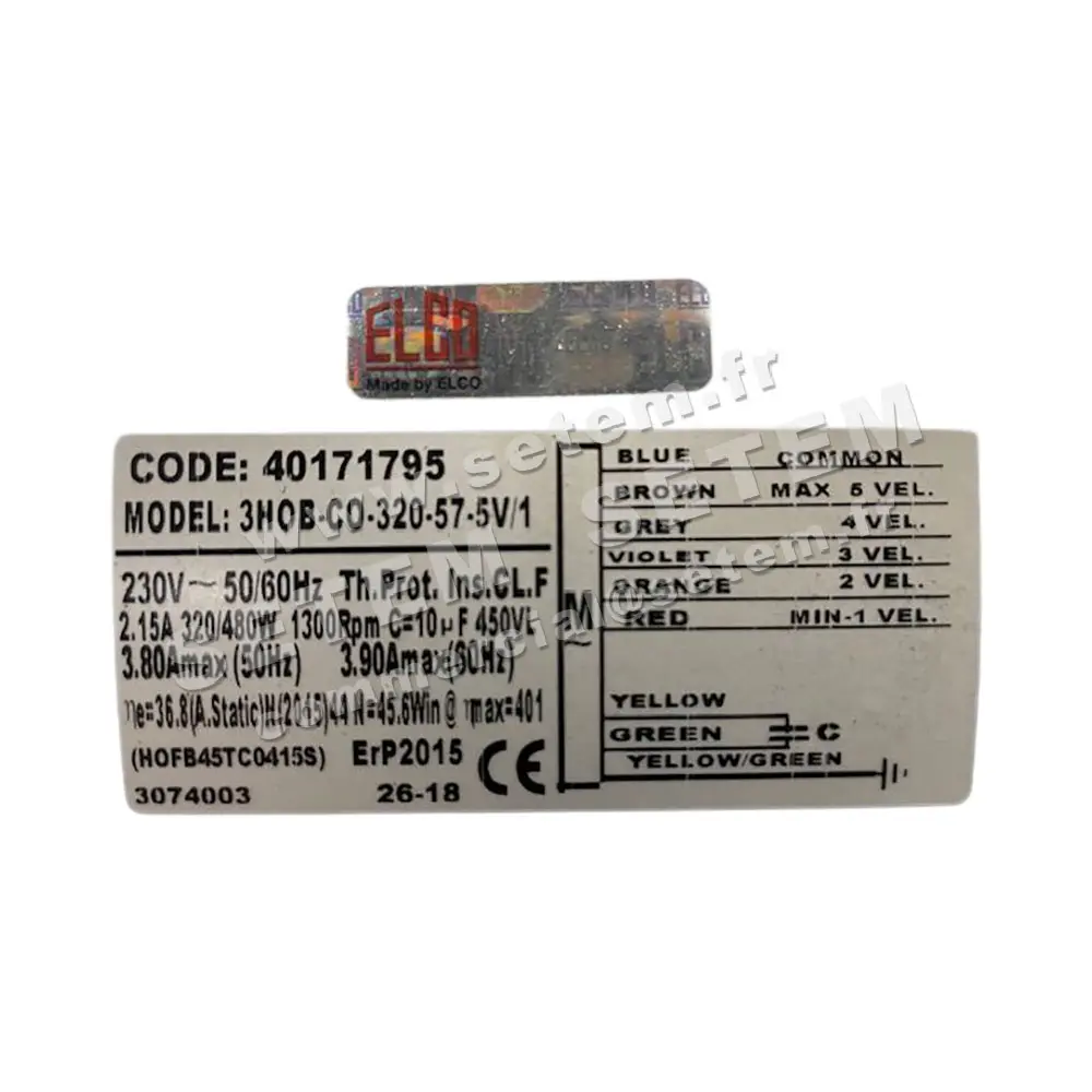 1519000671-GMV ELCOMOTEUR 3HOB.CO.320.57.5V/1 *40171795* 2